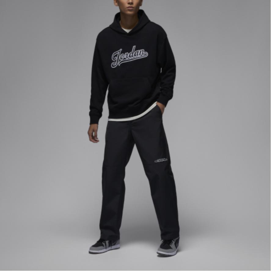 Jordan Letter Embroidery Casual Hoodie American Vintage Sweatshirt Men hoodies Black FN4614-010
