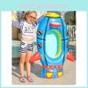 Inflatable Cartoon Toddler Swim Ring With Steering Wheel For Water Play Children Boat