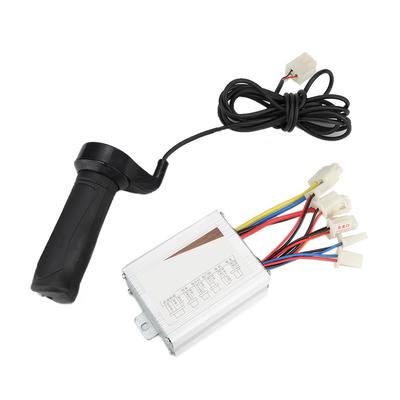 Controlador de Motor con Escobillas y Empuñadura Aceleradora de 36V 500W para Patinetes Eléctricos y Bicicletas