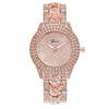 Elegant Ladies' Roman Numerals Bracelet Watch with Rhinestones