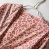 Sommer neue sexy Nachthemd rosa Leopardenmuster Nachthemd dünne Pyjamas Eis Seide Damen Loungewear kann draußen getragen werden