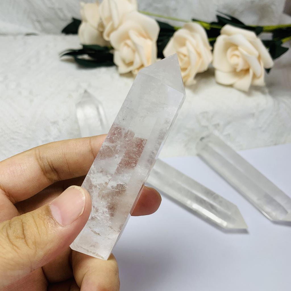 Natural Crystal Tower Clear Quartz Point Tower for Fengshui Ornaments