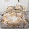 Golden Red Rose King Queen Duvet Cover Romantic Floral Bedding Set Valentine's Day Flowers Quilt Cover Polyester Comforter Cover