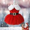 Fashion Dog Clothes Red Dresses Winter Clothes Cute Cats Christmas Photo Props