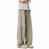 American pleated cleanfit trousers men's spring and autumn trendy brand loose straight wide-leg trousers drape casual scimitar trousers