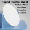 White Polypropylene Board Round PP Plastic Sheets Plate Dia 70mm 80mm 100mm 120mm 150mm 200mm Thick 1-20mm