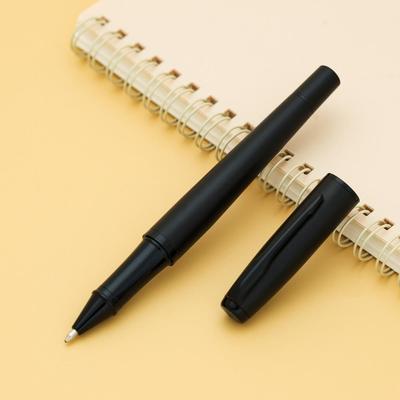 In-Stock Black Metal Ballpoint Pen - Sleek, Quick-Drying Gel Pen for Business & Office.