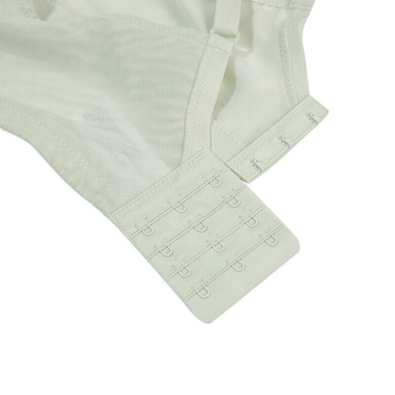 Aimer Breathable Honeycomb Cup, Large Breast Soft Support, Push-Up, Sexy Lace Bra, Xiaocanglan AM119401, Green B85