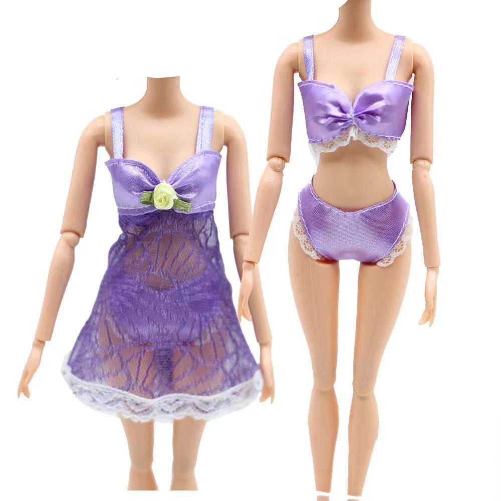 3pcs/set 30cm Fashion Doll Clothes Underwear Pajamas Dress Up Doll  Accessories Kids Girl Toy Gift