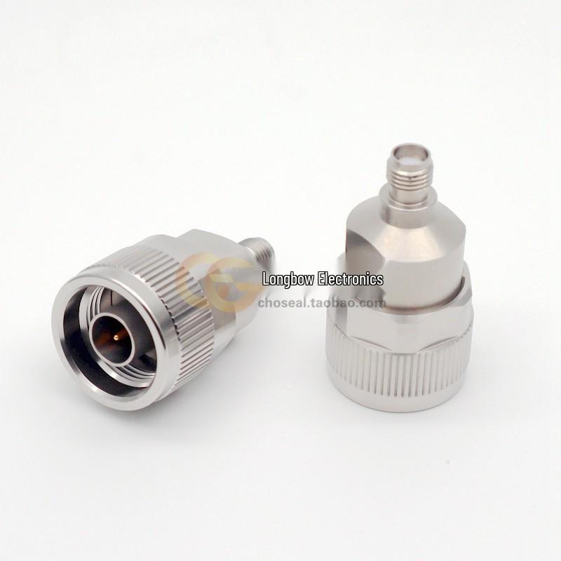 Longbow 18GHz Stainless Steel N-Male to SMA-Female Network Analyzer Adapter
