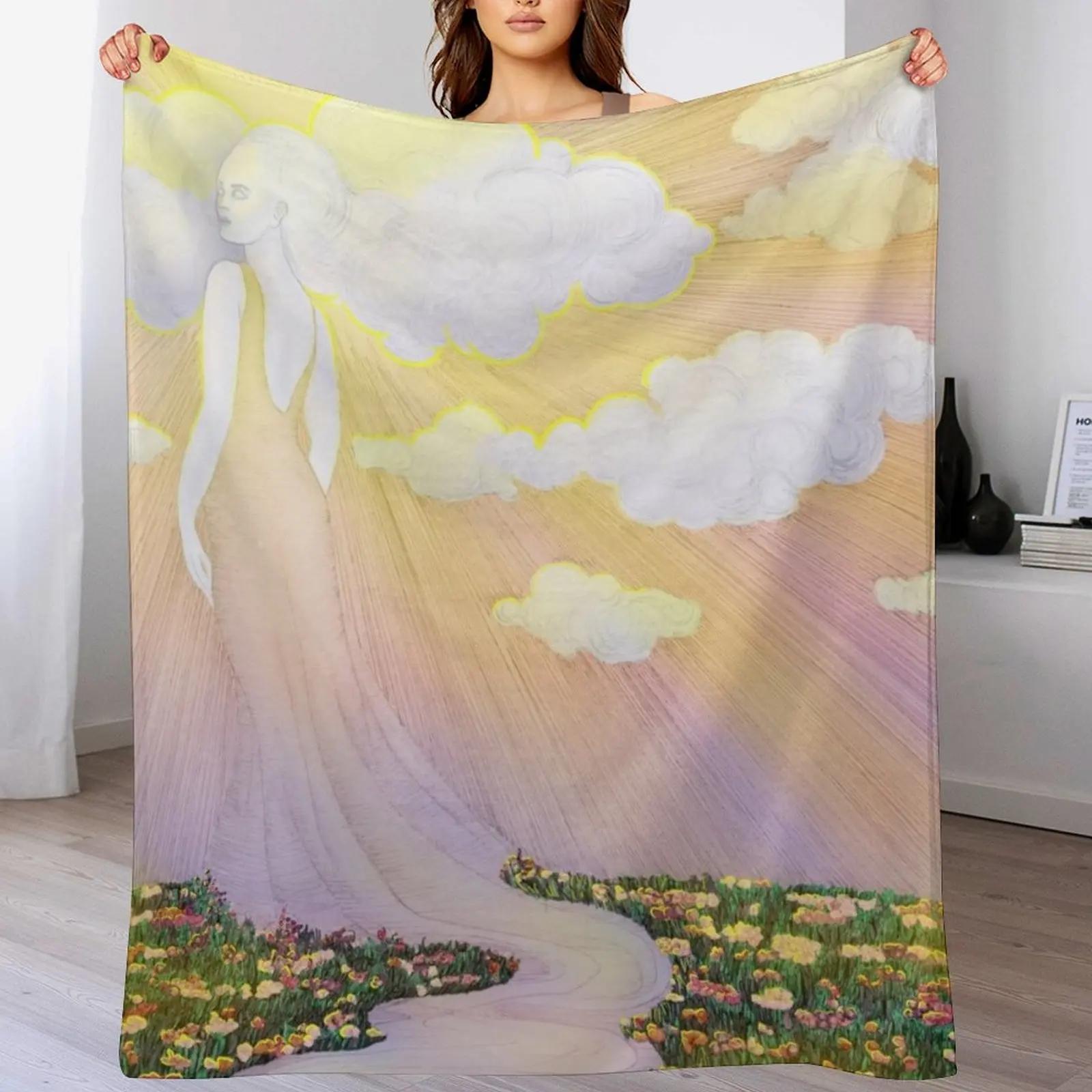 

Dawn Spirit of the River and Sky Throw Blanket Stylish Warm Blanket for Living Room Bedroom 102x76cm(40x30in)
