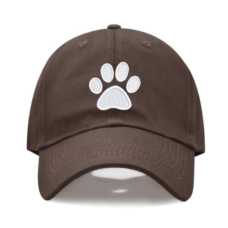 Dog Paw Vintage Washed Cotton High Quality Embroidery Dad Hat  For Men Women Baseball Cap golf caps Snapback Cap Wholesales