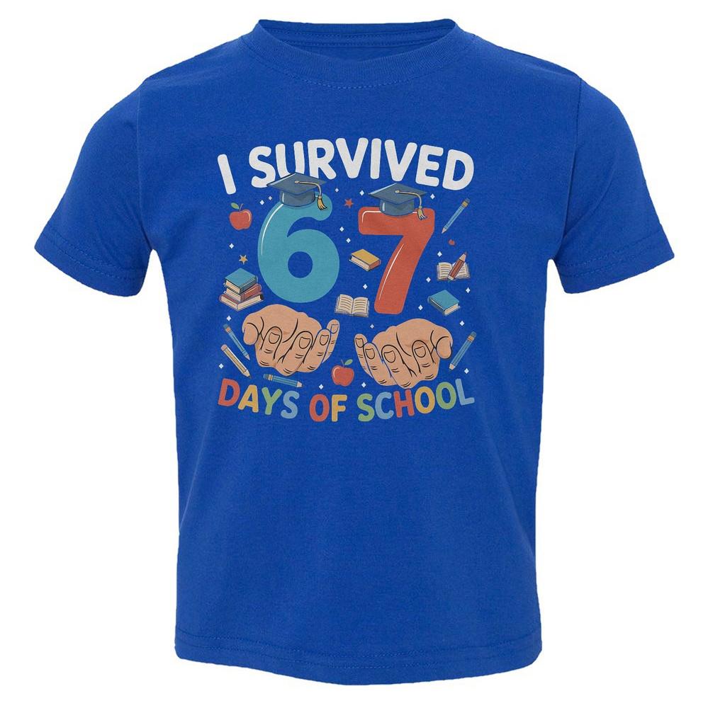 

I Survived 67 Days Of School – Funny 67 Meme Teacher Toddler T-Shirt 2XL