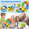 Three Dimensional Rail Car, Building Block Track Toys, Exercise Children's Hand Eye Coordination