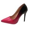 Fashion African Woman Shoe High Heels Pointed Toe 2025 Patent Leather Sexy Pump Work Dress Professional Burgundy Spikes Latest Beige Cro