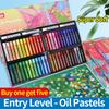 Kuelox 24/36/48Colros Morandi Makaron Beginner Art Soft Oil Pastel Drawing Graffiti Student Oil Pastel Painting Art Supplies