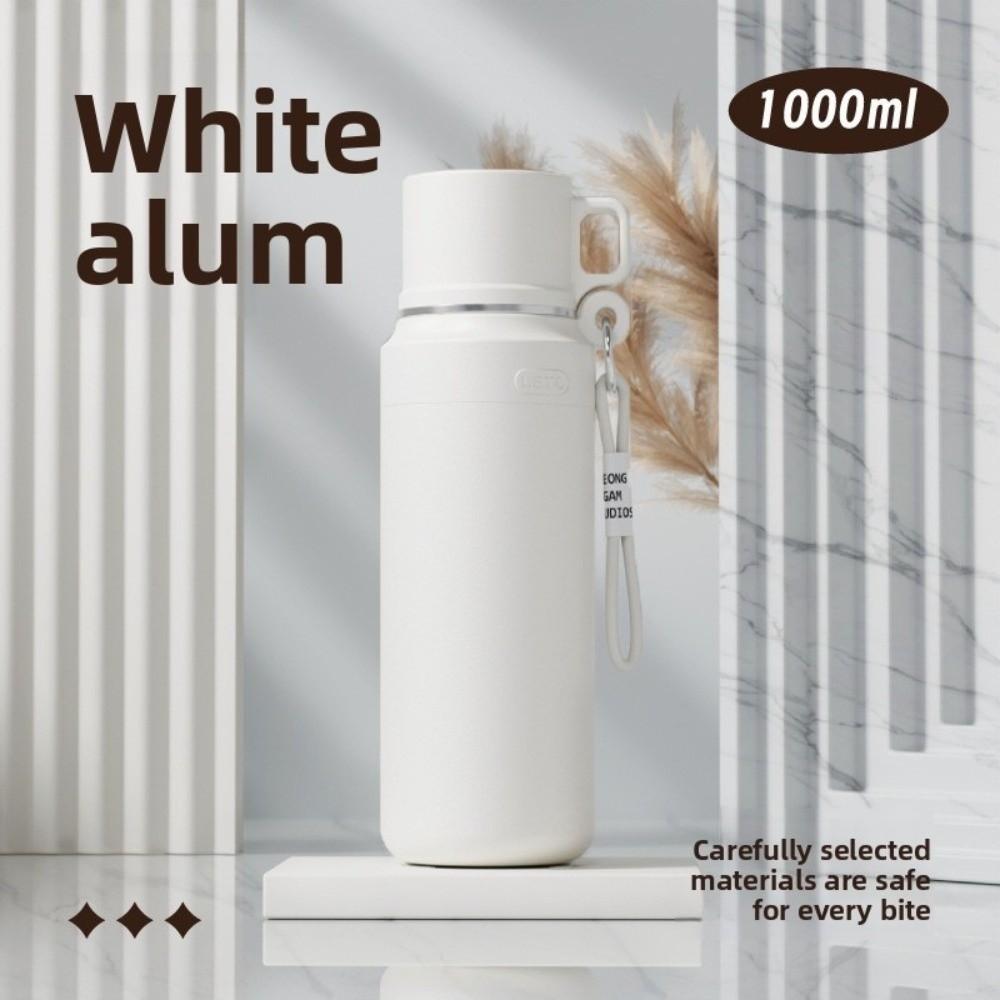 Large Capacity Insulated Cup One Cover Two Use Outdoor Water Bottle