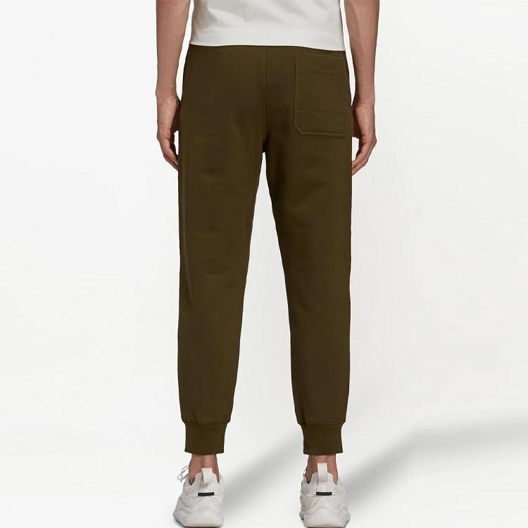 Y-3 Knitted Sweatpants Men's Army Green Moderate Cuffed Pants GV4207