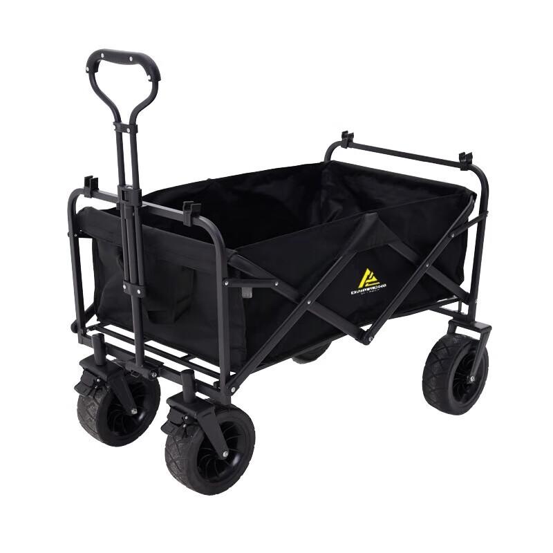 Electric Titanium 160L Foldable Camping Cart with Brakes