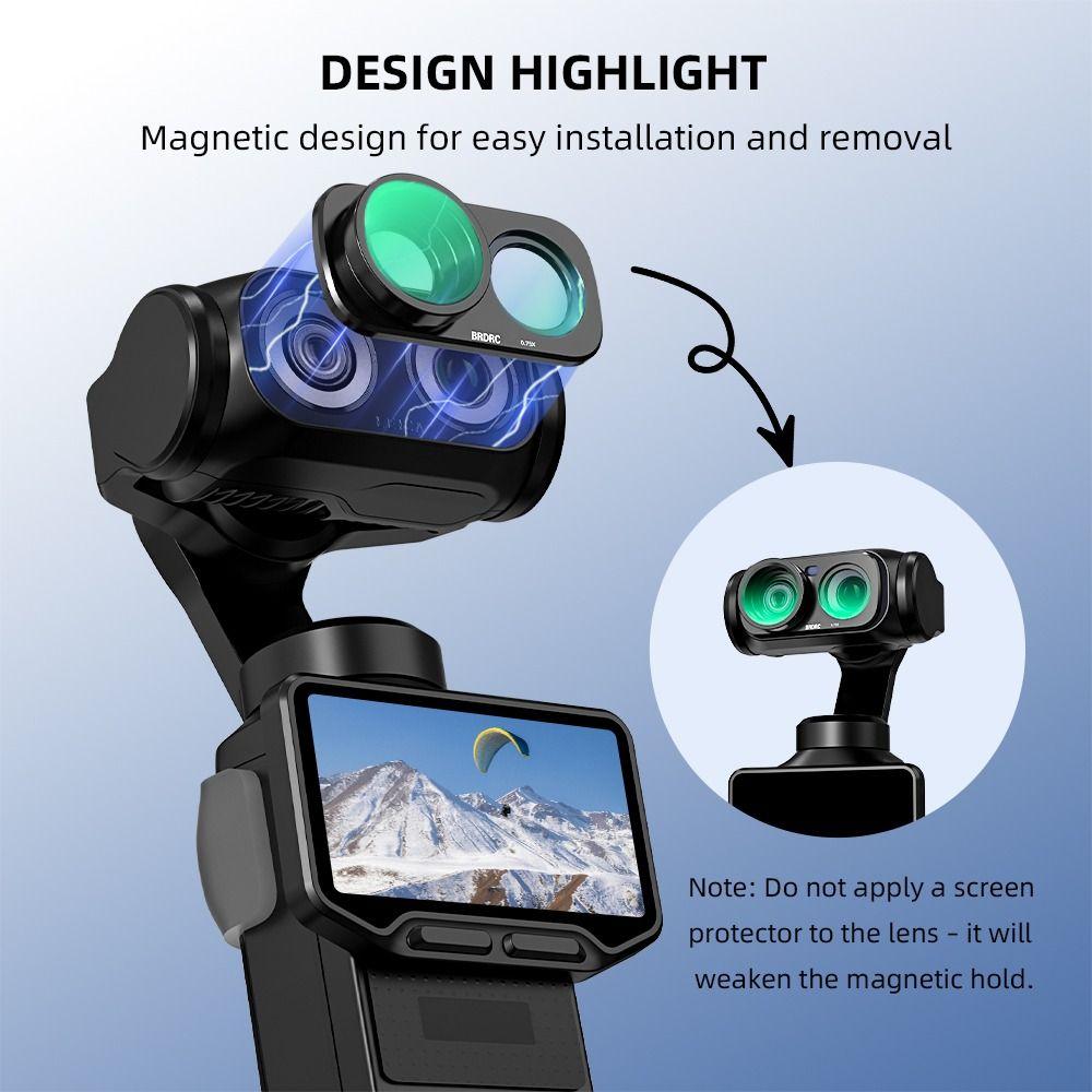 Obiettivo Grandangolare FOV a 115° per Accessori Fotocamera Gimbal Insta360 Luna Ultra