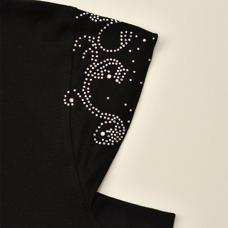 Shimmer Rhinestone Hijabs Full Neck Coverage Muslim Underscarf Women Scarf Turban Lady Cap Islamic Hat Unique Diamond Design Cap