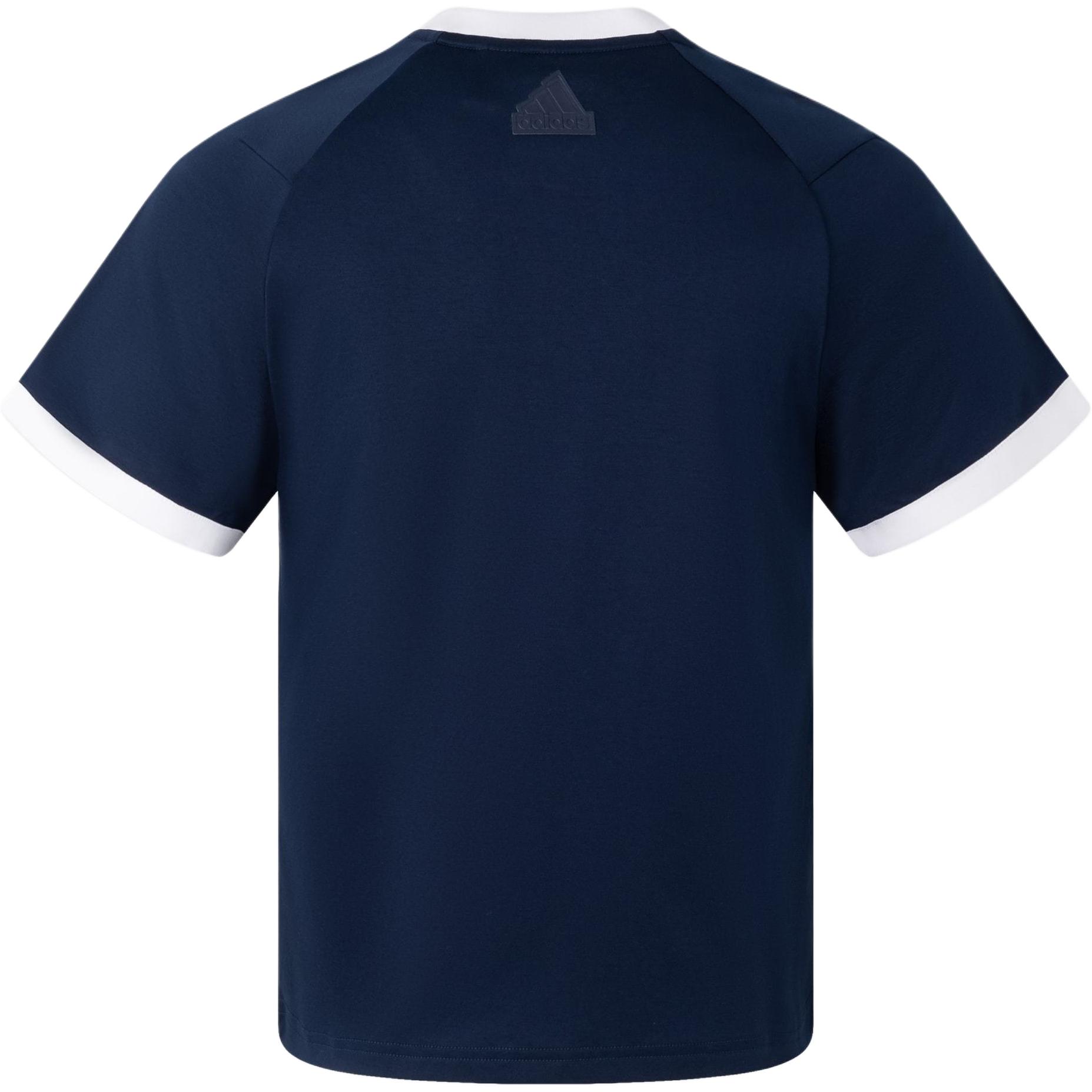 

New Adidas T Shirt Women s College Navy/White JC8710 S