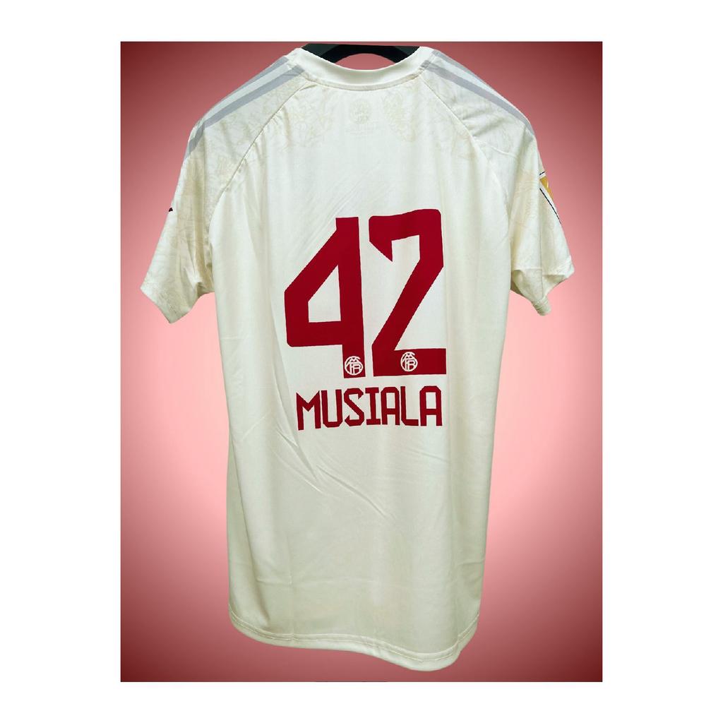 J. Musiala 2024/25 New Season Cream Color Adult Football Shirt