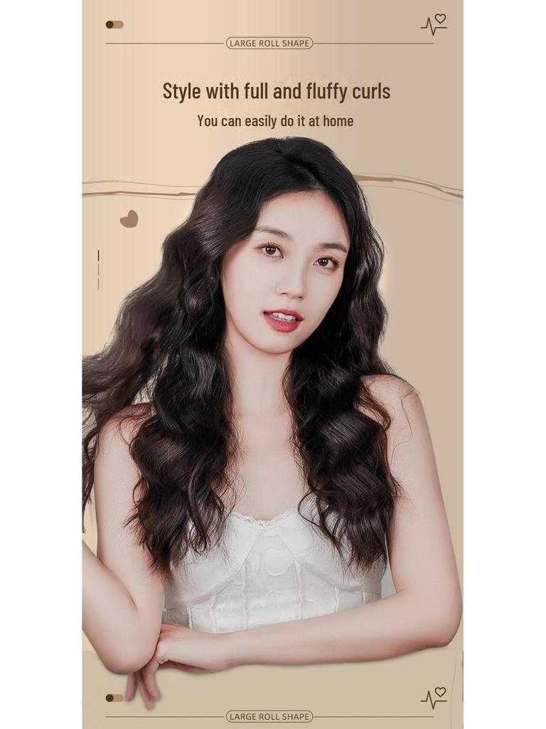 36MM French Egg Roll Curling Iron: Water Ripple & Big Wave Styling Tool for Home and Dorm Use