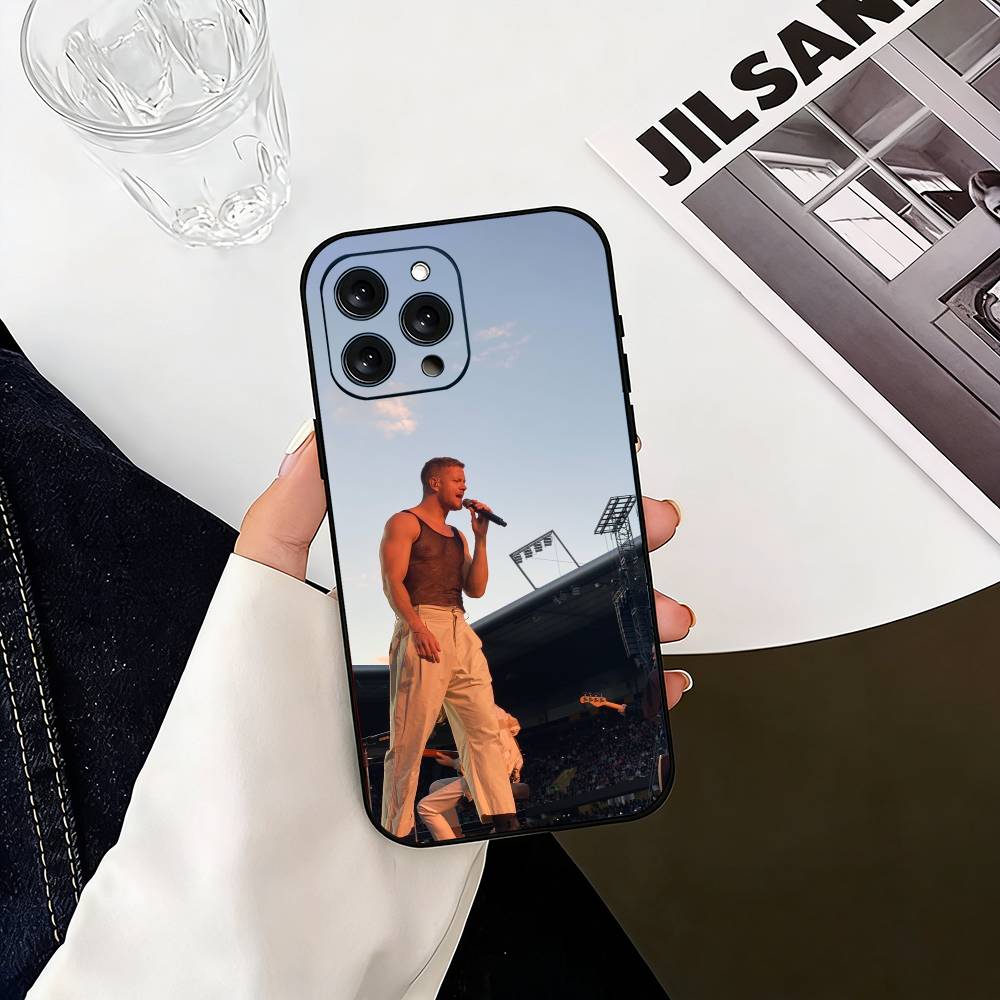 D-Dragons Dan Reynolds I-Imagine Handyhülle Für iPhone 17, 16,15,14,13,12,11 Plus,Pro Max, Andere Weiche Schwarze Hülle