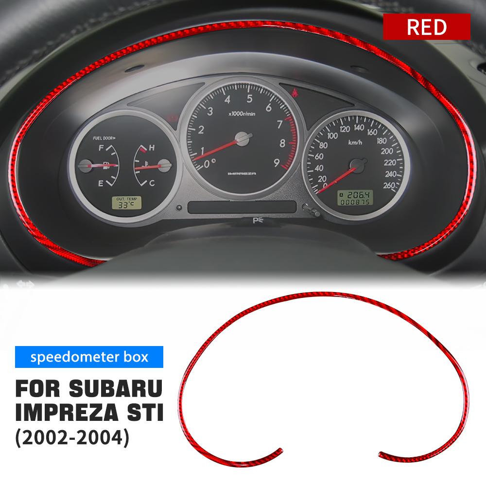 Real Soft Carbon Fiber Sticker For Subaru Impreza STI 2002 2003 2004 Car Interior Accessories Central Control Multimedia Panel