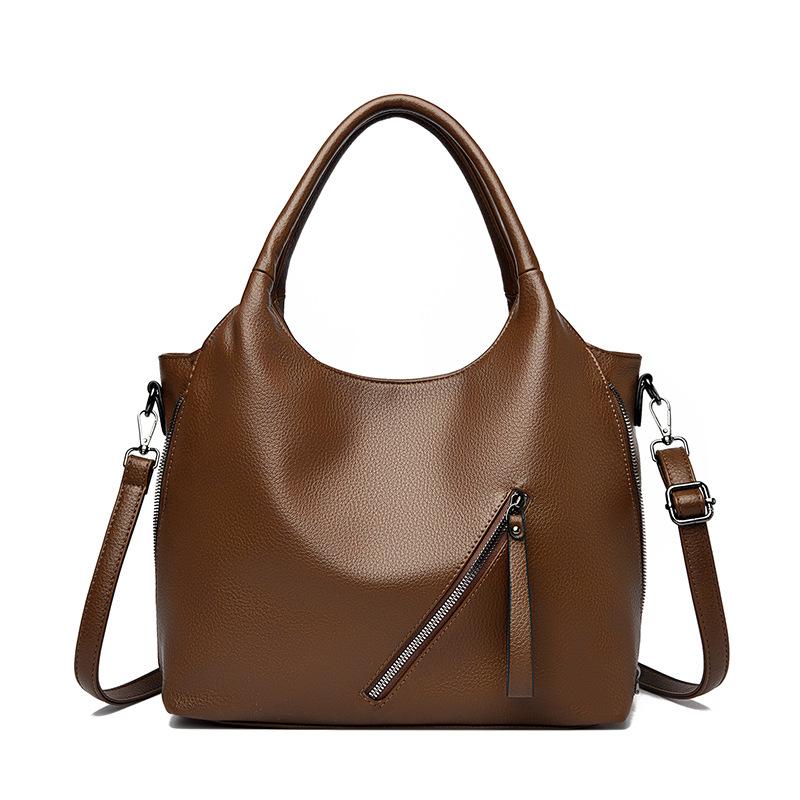 Женская сумка через плечо большого объема, сумка-тоут для commuters коричневый
