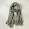 Wool Scarf New Autumn and Winter Solid Color Scarf Medium Long Style Fashionable Shawl Scarf for Women