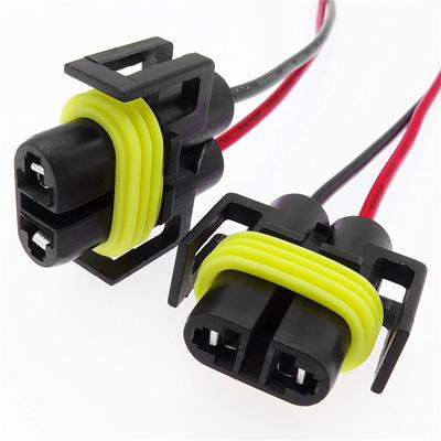 1 st för H8 H11 Socket Wire 9005 HB3 9006 HB4 Bilstrålkastare Ledningslampa Ledning Dimlampa Bulb Sockel Fäste Adapter Tillbehör