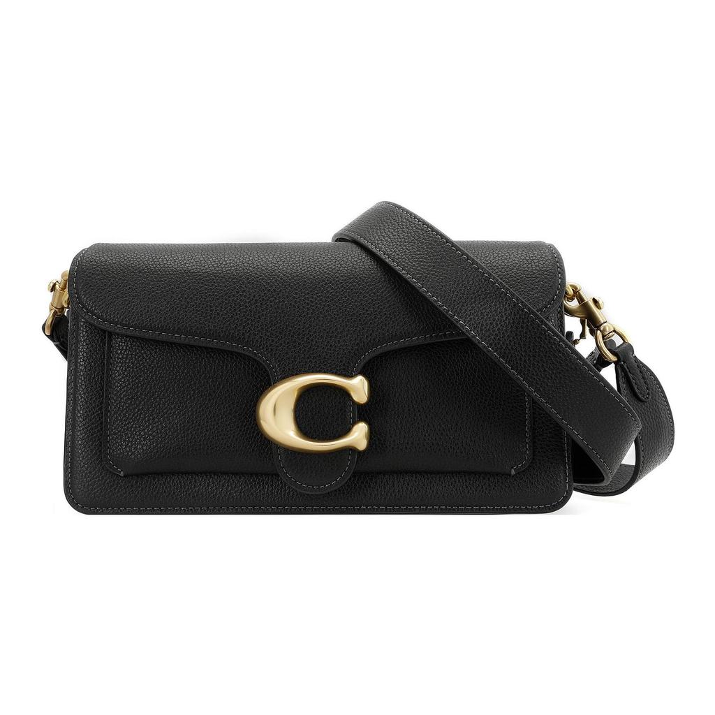 Coach Tabby Pebble Texture Cow Leather Crossbody Bag , Shoulder Bag Medium Women's Black (Unisex) Shoulder Bags CH857 B4BK