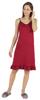 Inkmeso Solid Women  s Spaghetti Strap Nightwear Sleeveless Chemise