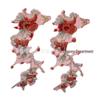 Water-Soluble Embroidery Mesh Fabric Applique Flowers for Performance Costumes and Clothing Accessories - Embroidered Collar Flower