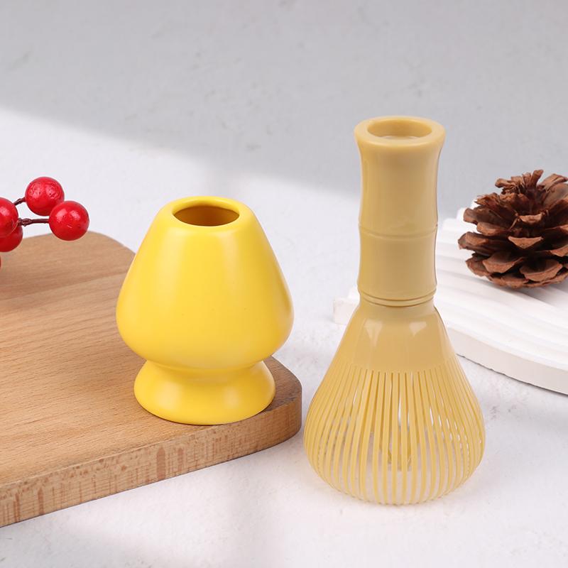 Harpiks Matcha japansk Chasen-børsteverktøy for Matcha grønn te-pulver Gjenbrukbart pulvervisp Tradisjonell Matcha-rører tetøy