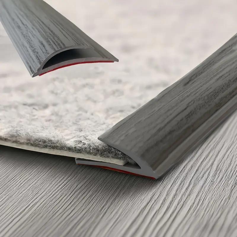 1PC 118.11in Indoor Flooring Transition Carpet Edge Strip Multi-surface Compatibility Seamless Flooring Transition Traction Enha