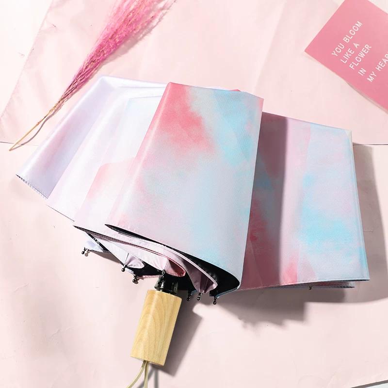 Umbrella for Rain and Sun, Foldable Sun Umbrella, Uv Protection, Compact, Stylish Umbrella for Girls, Large Automatic Sunshade Umbrella, Sun