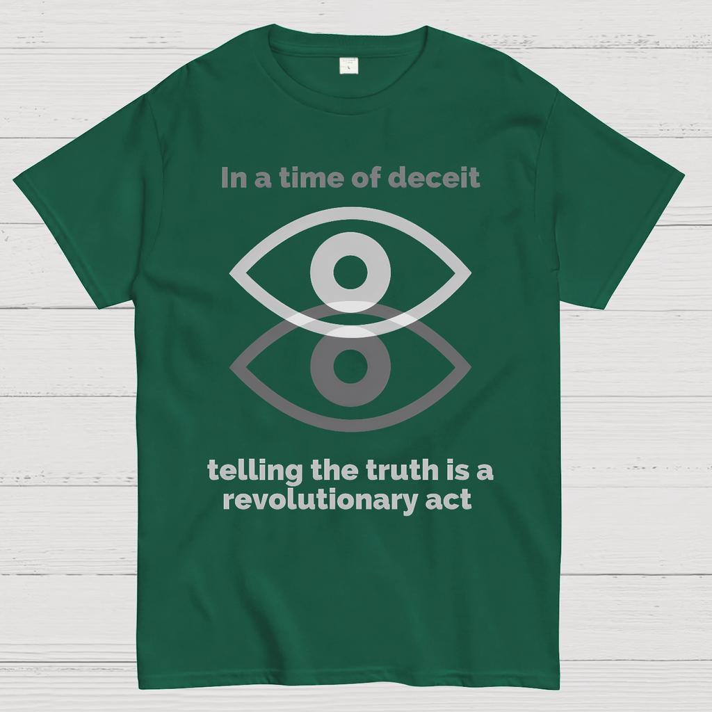 1984 -In a Time of Deceit Telling the Truth Is a Revolutionary Act Unisex 100% Cotton Summer Casual Cool Loose T-Shirt