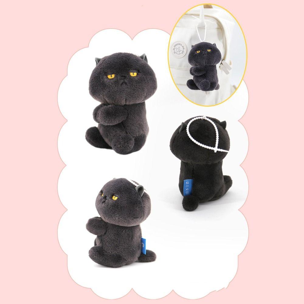 Cartoon Cartoon Clip Doll Toy Plush Stuffed Key Chain Animal Cat Plush Pendant  Hanging Accessory