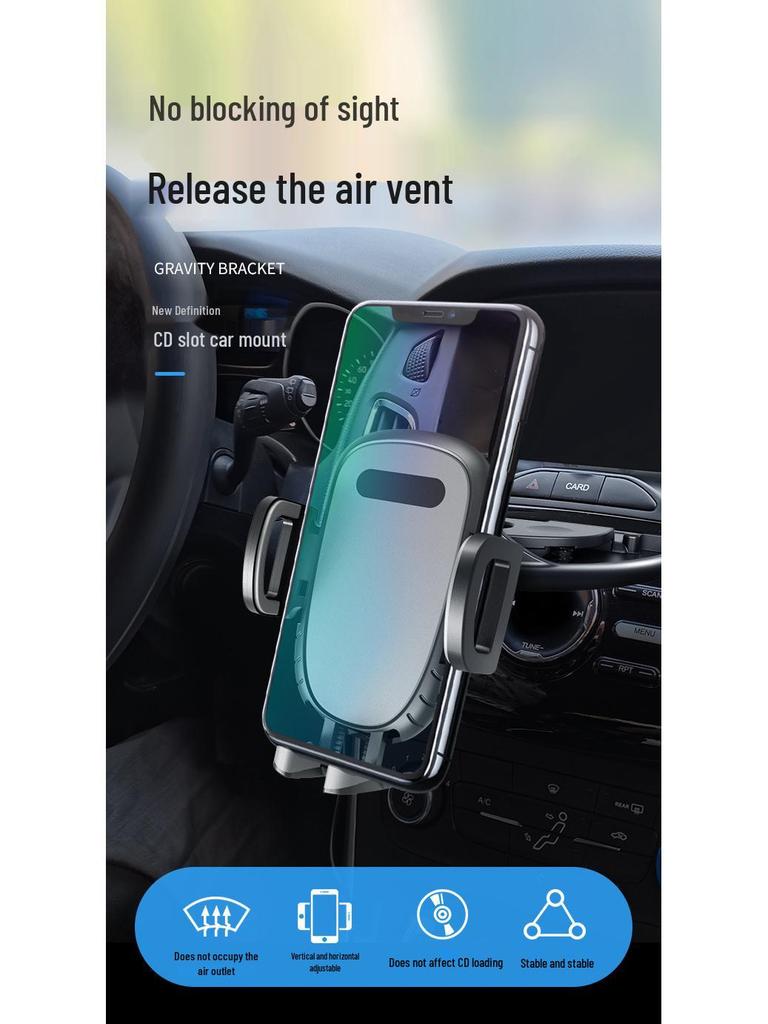 360° Multi-functional In-Car Phone Holder for CD Slot