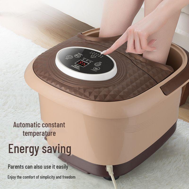 Heated Foot Bath Bucket with Roller Massage and Red Light Therapy