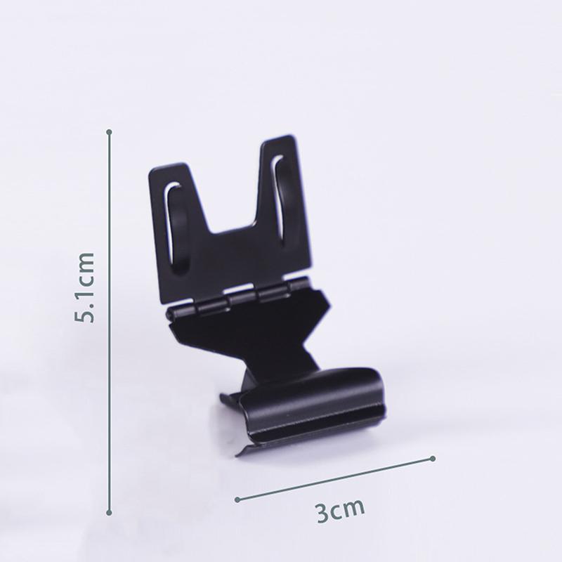 

1PC Food Label Display Stand Up Price Tag Clamp On Cake Metal Clip Shelf Edge Sign Holder чорний