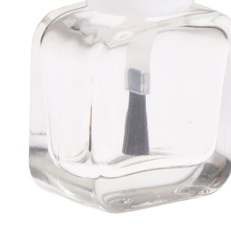 1Pcs 10Ml Empty Nail Polish Bottles Clear Glass Nail Gel Bottles With Brush Cap Nail Oil Nail Art Tool