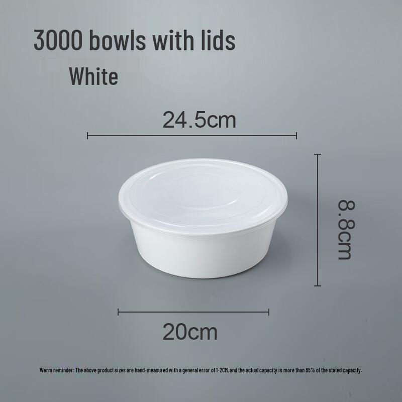 Disposable Round Food Containers with Lids