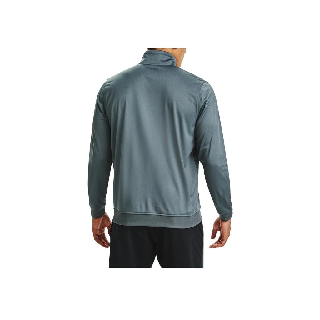 Under Armour Sportstyle Tricot Logo Print Training Jacket Men Jackets Gray 1329293-012