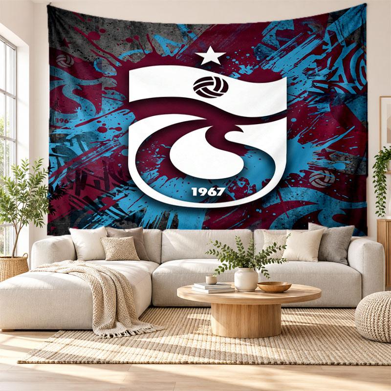 Tapiz de Pared del Trabzonspor FC, Colgante de Pared de Tela Suave, Fondo Decorativo Para Dormitorio Arte de Pared para el Hogar