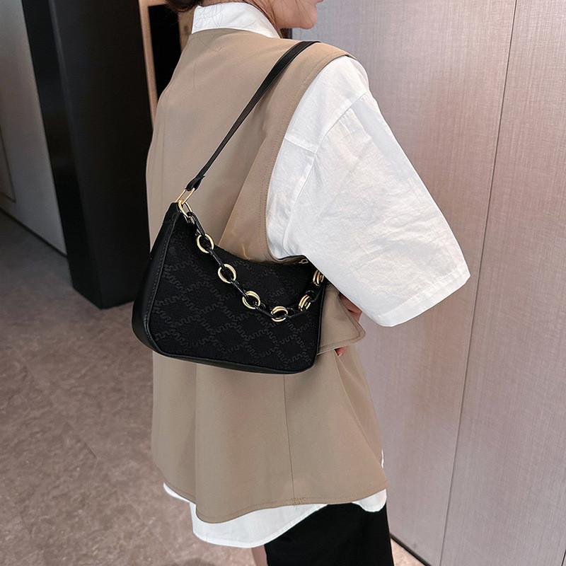 2023 New Summer Fashion Handbag Women Shoulder Bag Street Style Pu Material