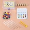 Test Tube Clip Beads Toy Children Logic Concentration Fine Motor Training Game Montessori Teaching Aids Educational Toy for Kids